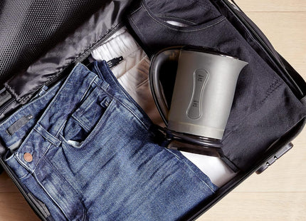 VonShef 0.5L Travel Kettle – with 2 Stackable Cups, 650W, Auto Shut-Off