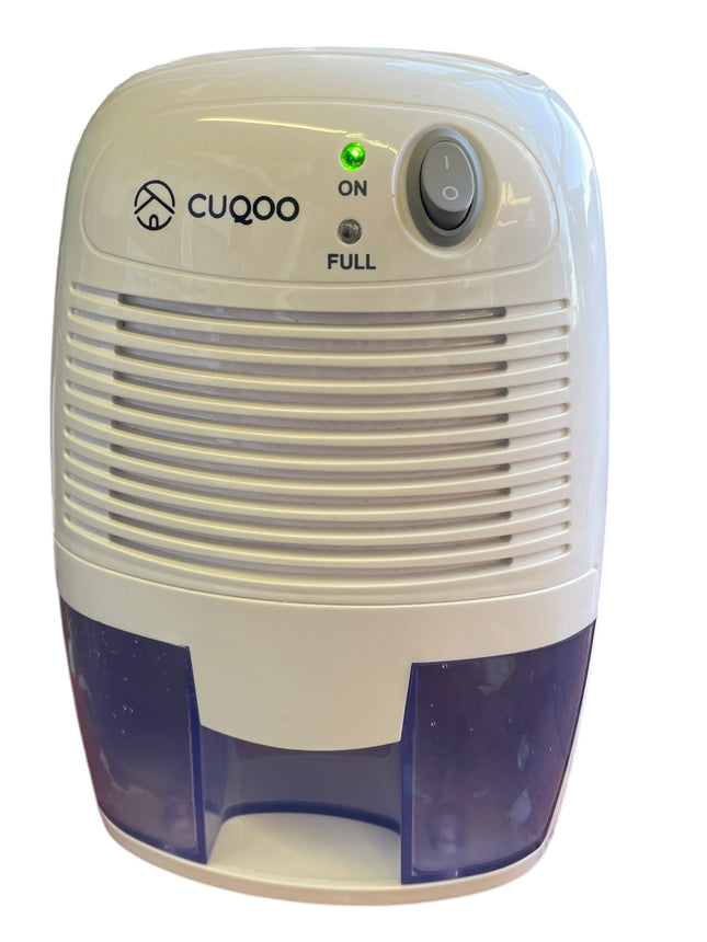 CUQOO 500ml Mini Dehumidifier – Portable Quiet Moisture Absorber - Used