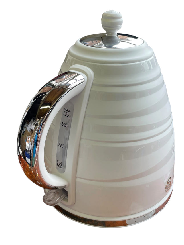 Swan Symphony 1.7L Jug Kettle – 3000W Rapid Boil, 360° Base, White - Used