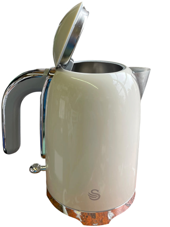 Swan Solace 1.7L Cordless Kettle, 3000W Fast Boil, Cream - Used