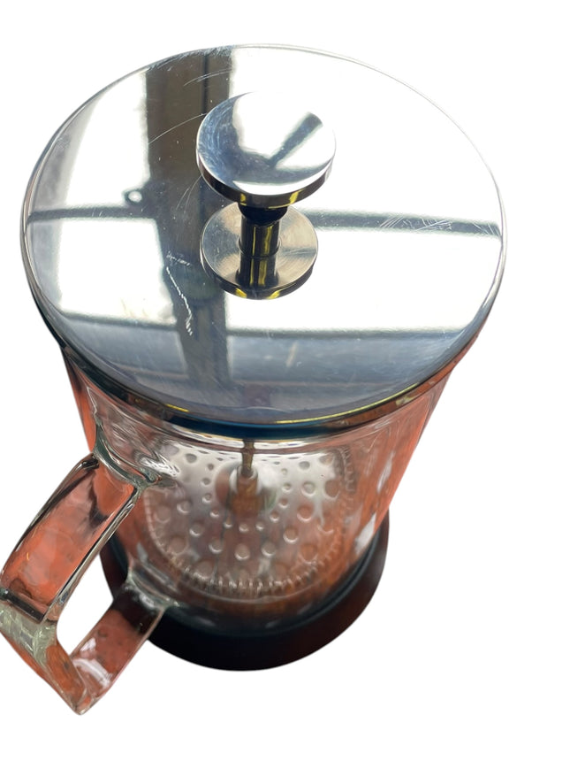 Grunwerg Café Olé Doppio Double Walled Glass Cafetiere 1L, Black – Used