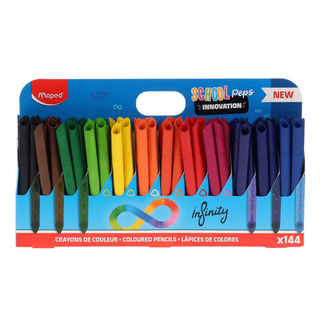 Maped Infinity Colouring Pencils – School Set, Pack of 144