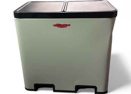 John Lewis 2 Section Recycling Bin with Handles – 40L Dual Compartment