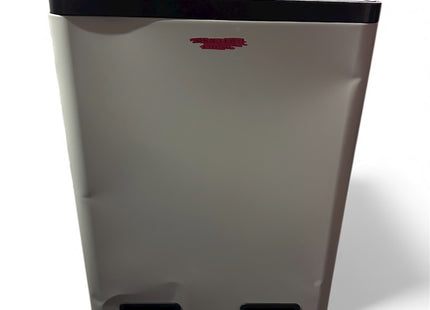 John Lewis 2 Section Recycling Bin with Handles – 60L, Stone - No Pedals