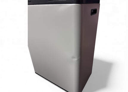 John Lewis 2 Section Recycling Bin with Handles – 60L, Stone - No Pedals