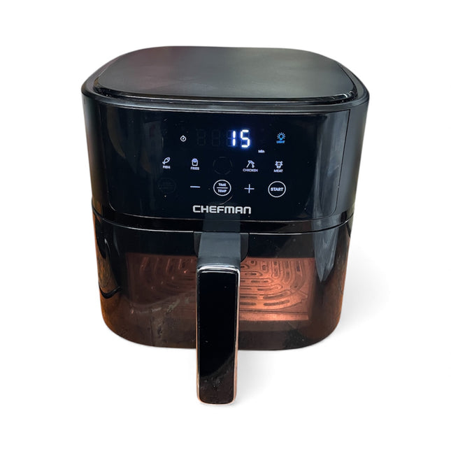 Chefman 5.7L Compact Air Fryer with Hi-Fry Technology – Black (Used)