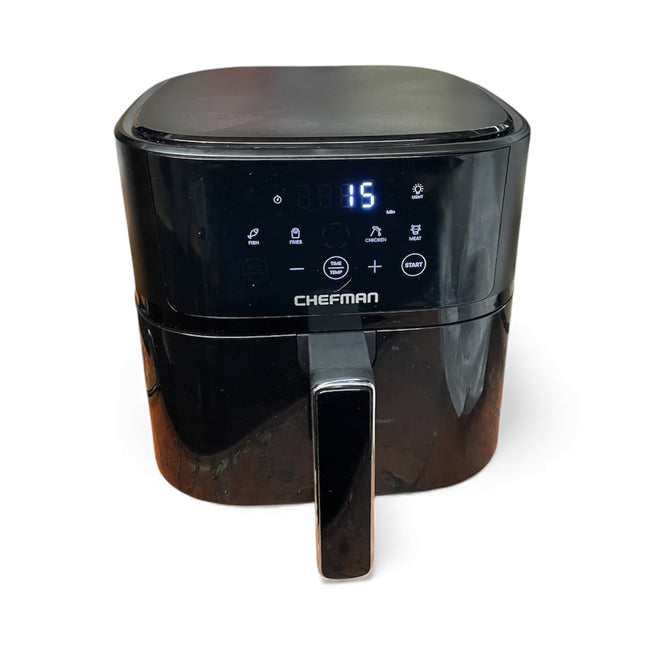 Chefman 5.7L Compact Air Fryer with Hi-Fry Technology – Black (Used)