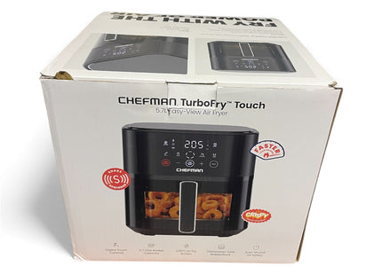 Chefman 5.7L Compact Air Fryer with Hi-Fry Technology – Black (Used)