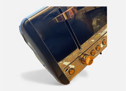 Tower Cavaletto 4-Slice Toaster – 800 W, Black and Rose Gold