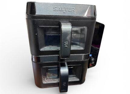 Salter VertiCook View Air Fryer – 9L Dual Drawer Vertical Design, Black - Used