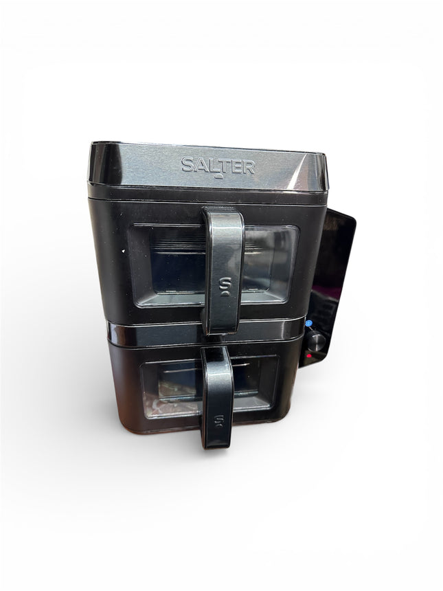 Salter VertiCook View Air Fryer – 9L Dual Drawer Vertical Design, Black - Used