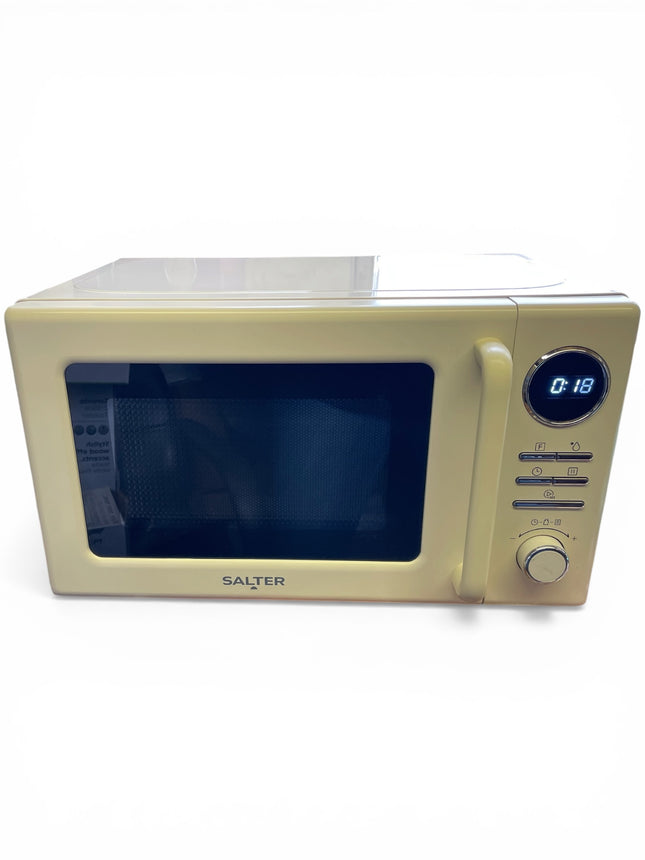 Salter Retro Cream Microwave 20L – 800W Digital Solo Microwave - Used