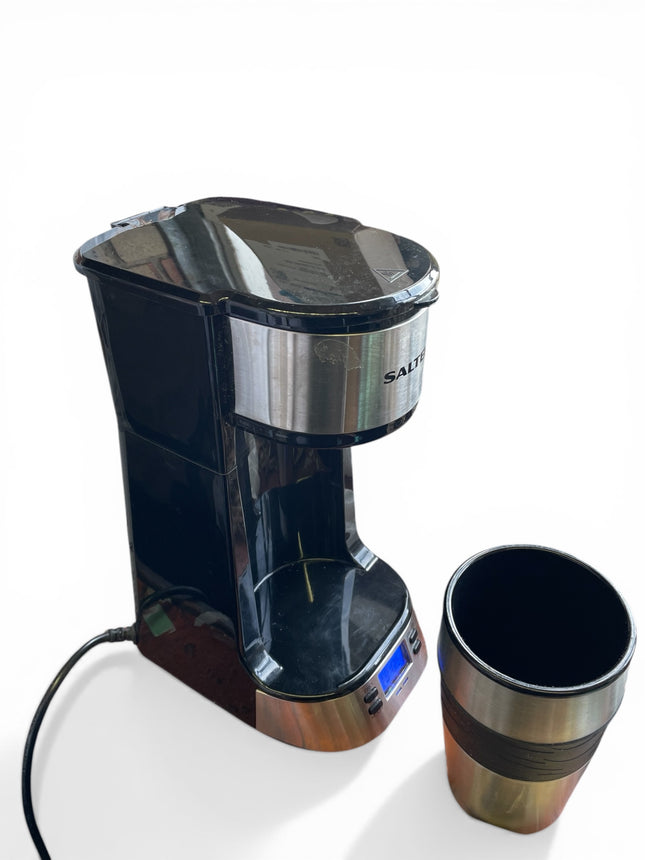 Salter Personal Coffee Machine – One Cup Maker with Travel Mug - Used