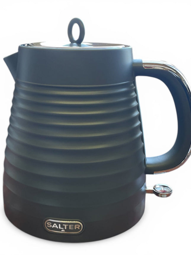 Salter Ripple Kettle 1.7L – Grey 3KW Rapid Boil Cordless - Used
