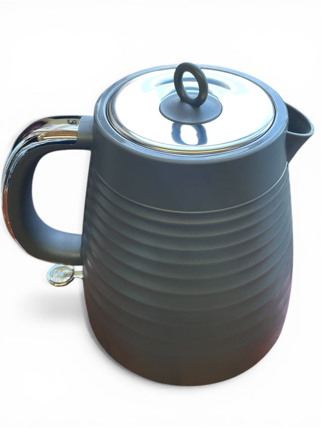 Salter Ripple Kettle 1.7L – Grey 3KW Rapid Boil Cordless - Used