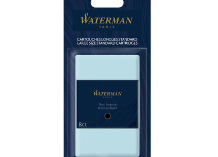 Waterman Noir Intense Fountain Pen Ink Cartridges – Intense Black, 8 Count