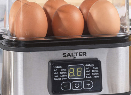 Salter 3 in 1 Digital Egg Cooker – LED Display, Boil, Poach & Omelette Maker