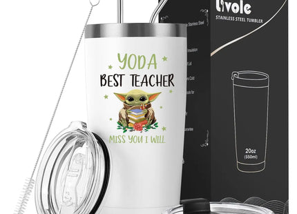 Livole 20oz Insulated Travel Tumbler – Funny Thank You Gift for Teachers & Mentors