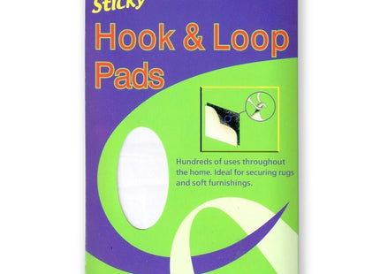 Ultratape Hook & Loop Self-Adhesive Pads – 20mm x 20mm, Pack of 24