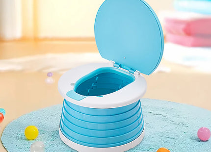 Blue Travel Portable Foldable Potty Seat for Children