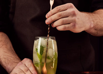 VonShef Parisian Copper Cocktail Shaker Set – 6 Piece Stainless Steel - 550ml