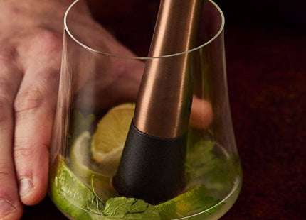 VonShef Parisian Copper Cocktail Shaker Set – 6 Piece Stainless Steel - 550ml