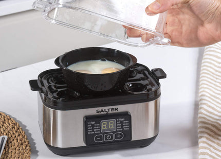 Salter 3 in 1 Digital Egg Cooker – LED Display, Boil, Poach & Omelette Maker
