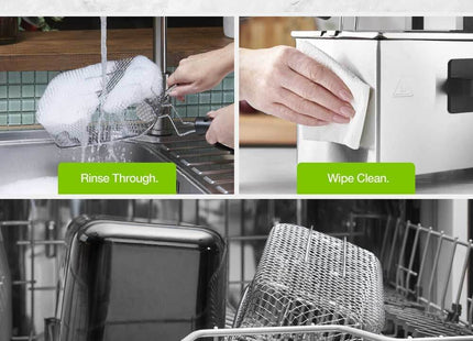 VonShef 3L Deep Fat Fryer – Stainless Steel Fryer with Viewing Window