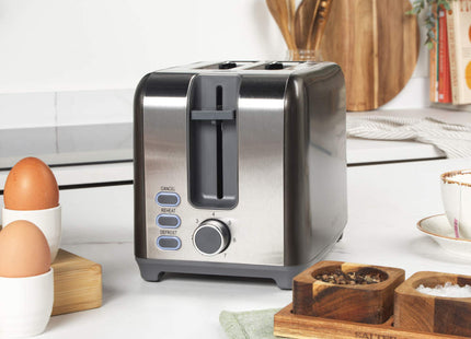 Salter Cosmos 2-Slice Toaster, 7 Levels – 930W, Grey - Used