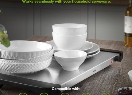 VonShef 2-in-1 Buffet Food Server – Adjustable Temperature Control