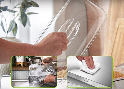 VonShef 2-in-1 Buffet Food Server – Adjustable Temperature Control