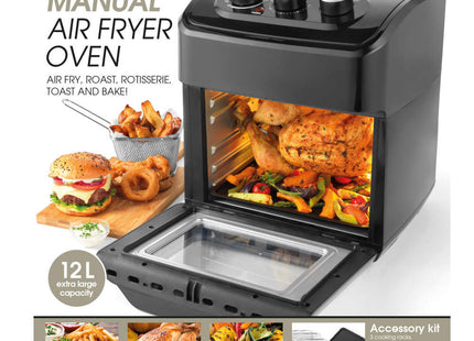 Salter EK5603 XL Air Fryer Oven – 12L Air Fry, Roast & Rotisserie, 1800W
