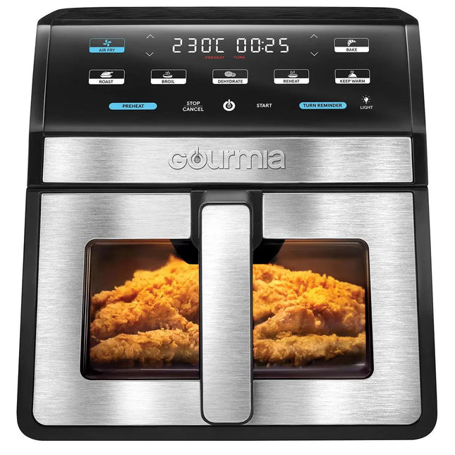 Gourmia 7.6L Digital Air Fryer – Black, 7 One-Touch Presets - Used