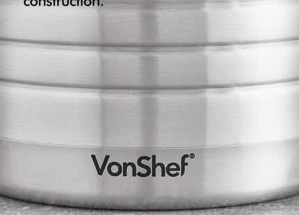 VonShef 2L Stainless Steel Vacuum Jug – Double Wall Insulated Flask