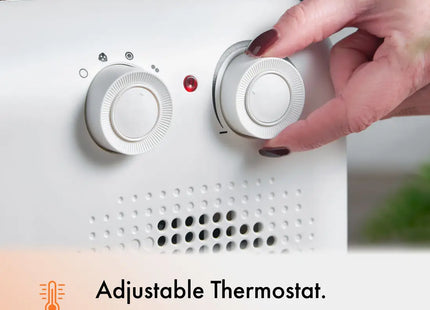 VonHaus 2-in-1 Blow Heater & Cooling Fan with Adjustable Thermostat and Carry Strap