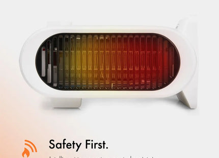 VonHaus 2-in-1 Blow Heater & Cooling Fan with Adjustable Thermostat and Carry Strap