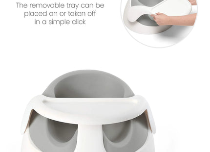 Mamas & Papas Snug Floor Seat with Activity Tray - Pebble Grey