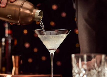 Manhattan Copper Cocktail Shaker Set – 5 Piece Stainless Steel Bar Kit