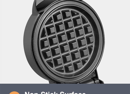 VonShef 600W Mini Waffle Maker – Compact Non-Stick Waffle Iron