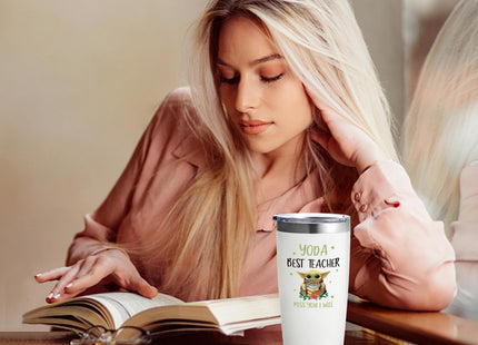 Livole 20oz Insulated Travel Tumbler – Funny Thank You Gift for Teachers & Mentors