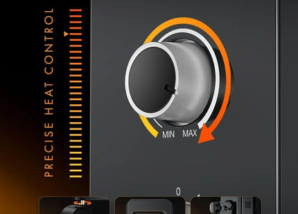 VonShef 9 Fin Oil Filled Radiator 2000W – Overheat Protection – White