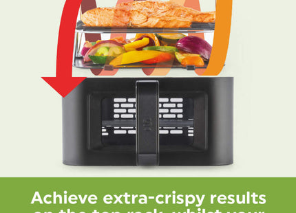 Salter VertiCook View Air Fryer – 9L Dual Drawer Vertical Design – Black