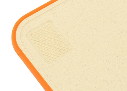 3-Piece Chopping Board Set, Plastic Cutting Boards with Non-Slip Base (Multicolour)