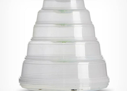 VonShef Microwave Food Plate Covers – 5 Piece Stackable Plastic Lid Set