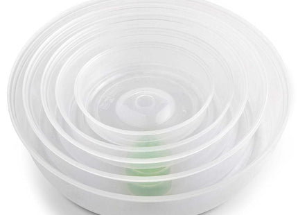 VonShef Microwave Food Plate Covers – 5 Piece Stackable Plastic Lid Set